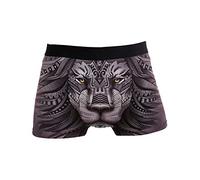 Linomo Men's Boxer Briefs Abstract Lion Boxers Shorts Underwear Underpants