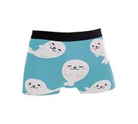 Linomo Men's Boxer Briefs Cute Seal Boxers Shorts Underwear Underpants