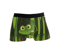 Linomo Men's Boxer Briefs Funny Frog Green Boxers Shorts Underwear Underpants