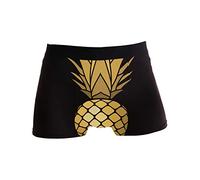 Linomo Men's Boxer Briefs Gold Pineapple Pattern Boxers Shorts Underwear Underpants