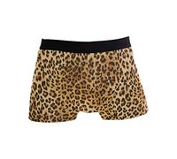 Linomo Men's Boxer Briefs Leopard Print Boxers Shorts Underwear Underpants
