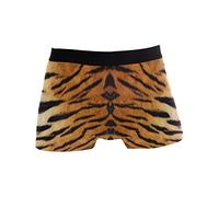 Linomo Men's Boxer Briefs Tropical Animal Tiger Print Boxers Shorts Underwear Underpants