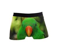 Linomo Men's Boxer Briefs Tropical Parrot Animal Bird Boxers Shorts Underwear Underpants