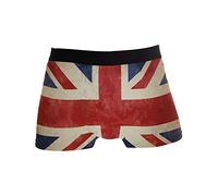 Linomo Men's Boxer Briefs Vintage UK Flag Union Jack English England Boxers Shorts Underwear Underpants