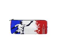Linomo Pencil Case France Soccer Football Pencil Pen Bag Pouch Holder for Kids School Office