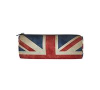 Linomo Pencil Case Vintage UK Flag Union Jack English England Pencil Pen Bag Pouch Holder for Kids School Office