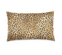 Linomo Throw Pillow Cover 20x26 inch, Tropical Animal Leopard Print Decorative Pillow Cases Cushion Cover for Couch Sofa Bed Home