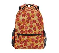 Linomo Vintage Sausage Pizza Backpack Daypack Camping Hiking Travel Bookbag School Shoulder Bag for Kids Boy Girl