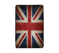 linomo Vintage UK Flag Union Jack English England Throw Blanket for Couch Sofa Bed, Throws for Kids Boys Girls Adult 60 x 90 Inch