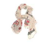 linomo Women's Chiffon Silk Large Scarf UK England London Symbol Long Shawl Wrap Silk Like Scarf
