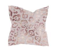 linomo Women's Chiffon Silk Scarf Rose Gold Leopard Print Square Shawl Wrap Silk Like Scarf