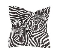 linomo Women's Chiffon Silk Scarf Zebra Print Square Shawl Wrap Silk Like Scarf