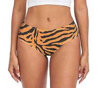 Linomo Womens Underwear Animal Tiger Print Briefs Hipster Panties for Women Girls Multicolor