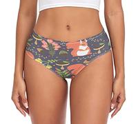 Linomo Womens Underwear Cute Squirrel Briefs Hipster Panties for Women Girls Multicolor
