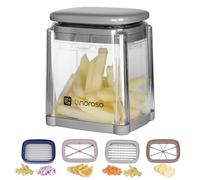 Linoroso French Fry Cutter | 4-in-1 Multi-Functional Onion | Vegetable Chopper with Container, Pro Food Chopper, Veggie Chopper, and Food Dicer