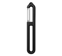 Linoroso Peeler, Serrated Cut I-Type Thin Peeler with Tip for Fruit and Vegetable Peeling, Sharp Smooth, Comfortable Grip - Classic Black