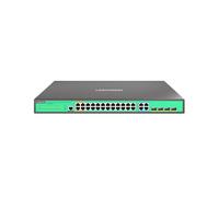 LINOVISION 24 Ports L2 Managed PoE Switch, Full Gigabit PoE++ Switch, Built-in 370W Power with 4* BT 90W & 20* AT 30W Ports, Sufficient for All IEEE 802.3 af/at/bt Devices, Supports QoS, VLAN, IGMP