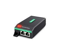 LINOVISION Gigabit 30W POE+ Injector with Intuitive Power Comsumption Indicator, AC100-240V Input, IEEE802.3af/at 30W Power and data output for IP Camera, Wireless AP, VoIP Phone