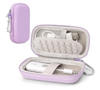Linp Small Hard Travel Case for AirFly SE/Pro/Pro 2/Duo & Avantree Relay Bluetooth Transmitter Receivers, Protective Storage Bag for Wireless Audio Adapters and Headphone Airplane Gadgets (Purple)