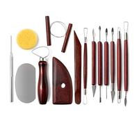 LINPHCEY 14-Piece Clay Sculpting Tools Set Perfect for Polymer Air Dry Modeling Clay Beginners & Professionals Ideal for DIY Pottery & Ceramics Tools for Clay Sculpey Sculpting & Crafting
