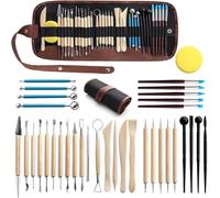 LINPHCEY 36-Piece Clay Sculpting Tools Set Perfect for Polymer Air Dry Modeling Clay Beginners & Professionals Ideal for DIY Pottery & Ceramics Tools for Clay Sculpey Sculpting & Crafting