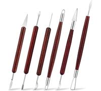 LINPHCEY 6-Piece Clay Sculpting Tools Set Perfect for Polymer Air Dry Modeling Clay Beginners & Professionals Ideal for DIY Pottery & Ceramics Tools for Clay Sculpey Sculpting & Crafting