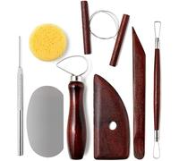 LINPHCEY 8-Piece Clay Sculpting Tools Set Perfect for Polymer Air Dry Modeling Clay Beginners & Professionals Ideal for DIY Pottery & Ceramics Tools for Clay Sculpey Sculpting & Crafting