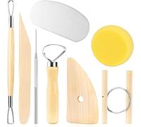 LINPHCEY 8-Piece Clay Sculpting Tools Set Perfect for Polymer Air Dry Modeling Clay Beginners & Professionals Ideal for DIY Pottery & Ceramics Tools for Clay Sculpey Sculpting & Crafting