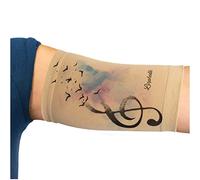 Linphelle Coverpicc - Upper Arm Cover for Picc Line, Soft Microfiber Arm Sleeve, Ideal for Picc Line, Glucose Sensor, Violin Key, Large