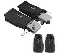 Linpr 2PCS Drawstring Pouch for Dji Mavic Air 3/Air 2/Mini 3/Mini 4 Pro/Mini 4K/Mini 2 SE/RC/RC 2, Protective Aircraft Sleeve for Drones Remote Controller Accessories, Soft Waterproof Storage Pocket