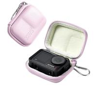 Linpr Action Camera Case Compatible with DJI Osmo Action Pro 5/4/3, Insta360 Ace/Ace Pro 2, Go Pro Hero 13/12/11/10/9 Black, Small Hard Travel Protective Carrying Case with Carabiner (Purple)