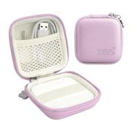 Linpr Card Reader Case for Square Contactless & Chip Reader (1st/2nd Gen), Mini Hard Shell Carrying Bag, Fits Credit Card Scanner, USB Cables & Small Accessories (Purple)