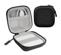 Linpr Card Reader Case for Square Contactless & Chip Reader (1st/2nd Gen), Mini Hard Shell Carrying Bag, Fits Credit Card Scanner, USB Cables & Small Accessories (Black-PU)