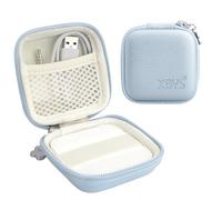 Linpr Card Reader Case for Square Contactless & Chip Reader (1st/2nd Gen), Mini Hard Shell Carrying Bag, Fits Credit Card Scanner, USB Cables & Small Accessories (Blue)