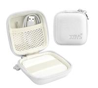 Linpr Card Reader Case for Square Contactless & Chip Reader (1st/2nd Gen), Mini Hard Shell Carrying Bag, Fits Credit Card Scanner, USB Cables & Small Accessories (White)
