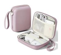 Linpr Charger Case for Macbook, Portable Tech Electronic Organizer Bag, Large Travel Storage Pouch for Laptop Accessories, MacBook Power Adapter, Magic Mouse, Charging Cords, Power Bank (Purple, L)
