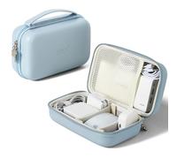 Linpr Charger Case for Macbook, Portable Tech Electronic Organizer Bag, Large Travel Storage Pouch for Laptop Accessories, MacBook Power Adapter, Magic Mouse, Charging Cords, Power Bank (Blue, XL)