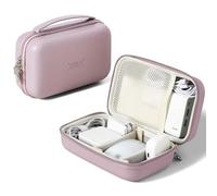 Linpr Charger Case for Macbook, Portable Tech Electronic Organizer Bag, Large Travel Storage Pouch for Laptop Accessories, MacBook Power Adapter, Magic Mouse, Charging Cords, Power Bank (Purple, XL)