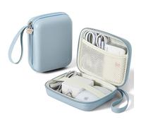 Linpr Charger Case for MacBook, Portable Tech Electronic Organizer Bag, Large Travel Storage Pouch for Laptop Accessories, MacBook Power Adapter, Magic Mouse, Charging Cords, Power Bank (Blue, L)