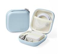 Linpr Charger Case for MacBook, Portable Tech Electronic Organizer Bag, Small Travel Storage Pouch for Laptop Accessories, MacBook Power Adapter, Charging Cords, USB Drives, Power Bank (Blue,M)