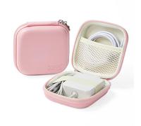Linpr Charger Case for Macbook, Portable Tech Electronic Organizer Bag, Small Travel Storage Pouch for Laptop Accessories, MacBook Power Adapter, Charging Cords, USB Drives, Power Bank (Pink, M)