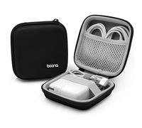 Linpr Charger Case for MacBook, Portable Tech Electronic Organizer Bag, Small Travel Storage Pouch for Laptop Accessories, MacBook Power Adapter, Charging Cords, USB Drives, Power Bank(Black-Oxford,M)