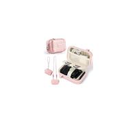 Linpr Digital Camera Bag, Compatible with Canon Powershot/G7X Mark III/SX740/KODAK PIXPRO/Sony RX100 VII/Ricoh GR/Panasonic, Portable Waterproof Hard Case with Lanyard and Shoulder Strap (Pink)