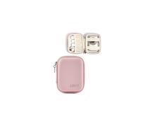 Linpr Digital Camera Case for Kodak PIXPRO FZ45/FZ55/IXNAIQY, Pink | Compact Bag Compatible with CAMKORY DC403/Canon IXUS 285 HS/PowerShot, Small Travel Cameras Storage Holder for SD Card