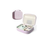 Linpr Hard Camera Storage Bag Compatible with Fujifilm Instax Mini 12/11/9/90/evoSQ1/SQ40 Models, Portable Instant Camera Case for Film and Accessories, Travel Camera Organizer (Purple)