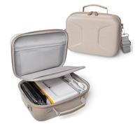 Linpr Hard Shell Case for Kodak Dock Plus 4PASS Instant Photo Printer,Beige | Fits Liene M100/M110 and Canon Selphy CP1500 Desktop Photo Printers, Stores 4x6 Photo Paper, Ink Cartridges, and Cords