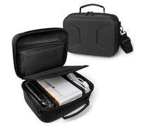 Linpr Hard Shell Photo Printer Carrying Case Fits Kodak Dock Plus 4PASS, Liene M100 M110 and Canon Selphy CP1500, Desktop Instant Photo Printer Bag for 4x6 Photo Paper and Ink Cartridges (Black)