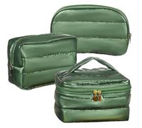 Linpr Makeup Bag 7 Pcs Cosmetic Bags Set (Green Down)