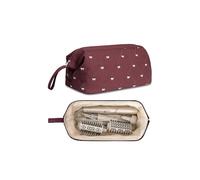 Linpr Portable Travel Storage Bag Compatible with Supersonic, Carrying Case Compatible with Shark Flexstyle, Bow Patterned Organizer Bag fits Hairdryer and Accessories (Red)