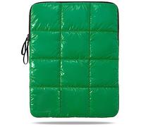 Linpr Puffy Laptop Sleeve 13 Inch Green, Waterproof Carrying Case Bag for Women, Fluffy Computer iPad Pro 12.9 Case, Compatible with MacBook Pro 12, MacBook Air M2 M1, Asus/Dell XPS/Lenovo in Cover